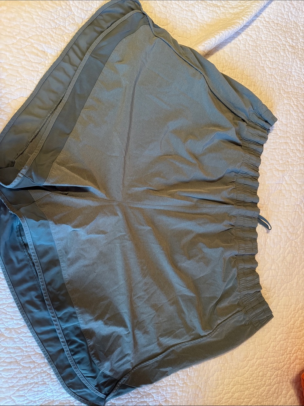 Lightweight Olive Green Athletic Shorts